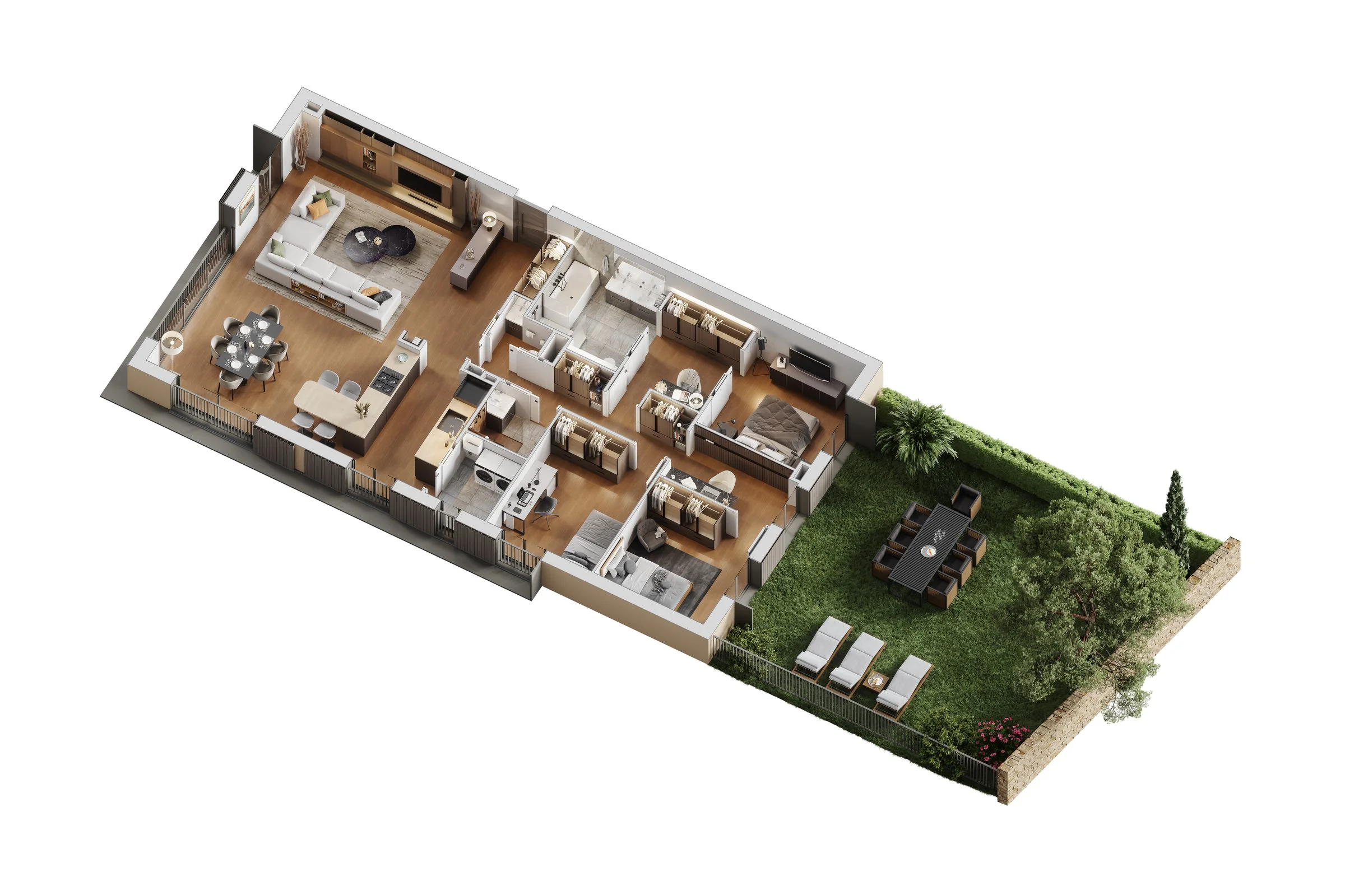 Axonométrie Lot 8 fond blanc